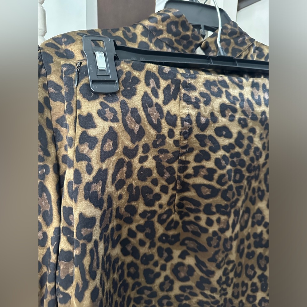 Zara Leopard Print Blouse and Skirt Set - Picture 3 of 8